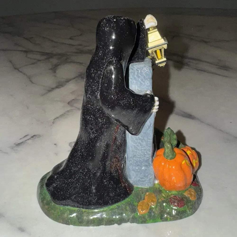 Department 56 Snow Village Halloween Spooky Sign Grim‎ Reaper 53044 Customizable